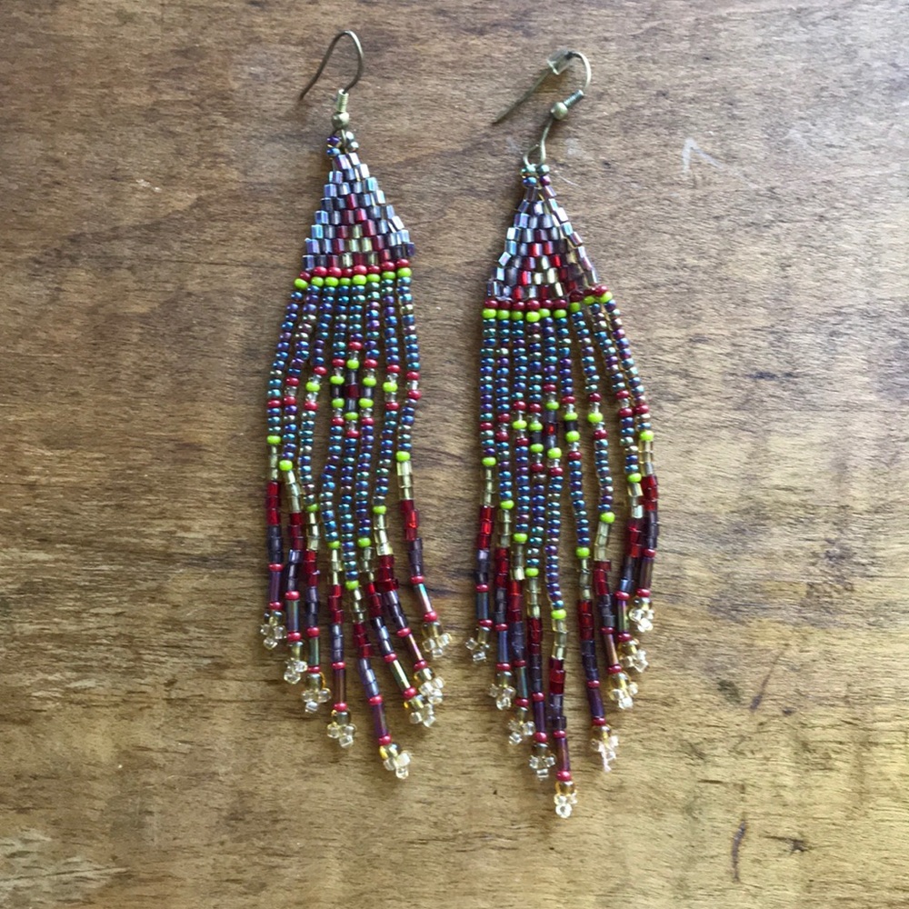 Beaded Dangling Earrings